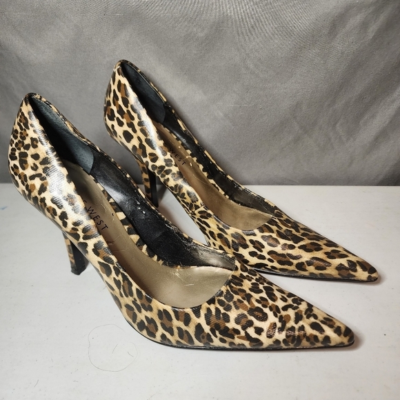 Nine West Shoes - Leopard Print Stiletto Heels